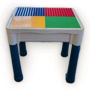 Building Blocks Table for Kids Toddler Activity Table with Storage Fair Conditin